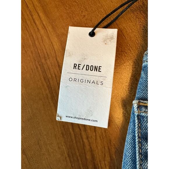 RE/DONE Originals 90s Ultra High Rise Skinny Broken Through Raw‎ Hem Size 26 - Picture 5 of 8